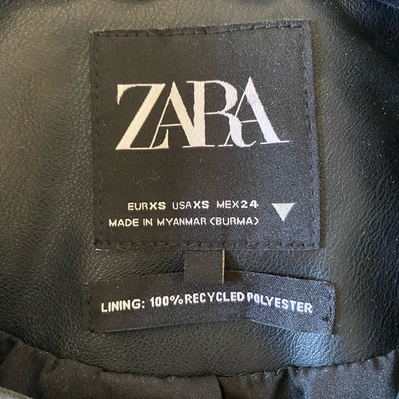 Zara faux leather jacket - Picture 2 of 4